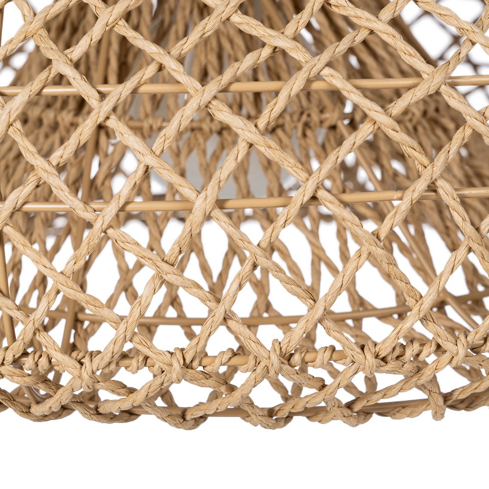 NATURAL PAPER ROPE CEILING LAMP 45 X 45 X 22 CM