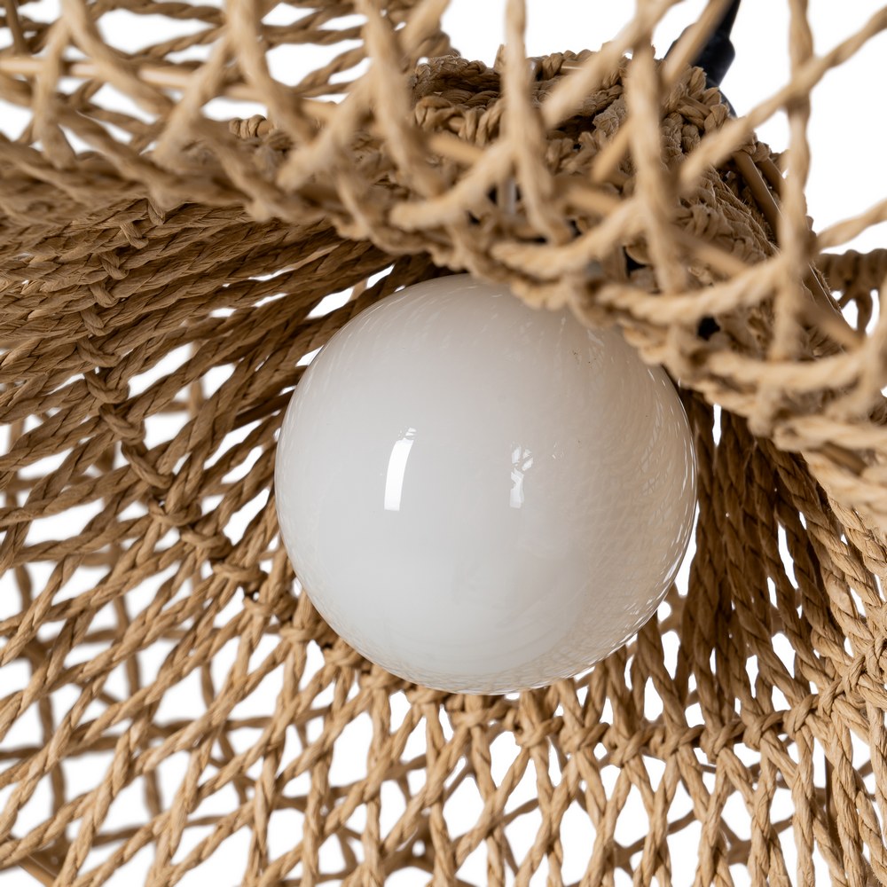 NATURAL PAPER ROPE CEILING LAMP 45 X 45 X 22 CM