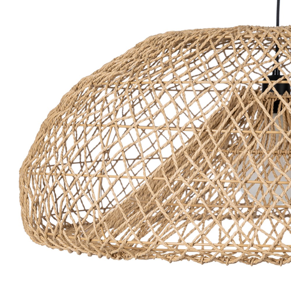 NATURAL PAPER ROPE CEILING LAMP 81 X 81 X 32 CM