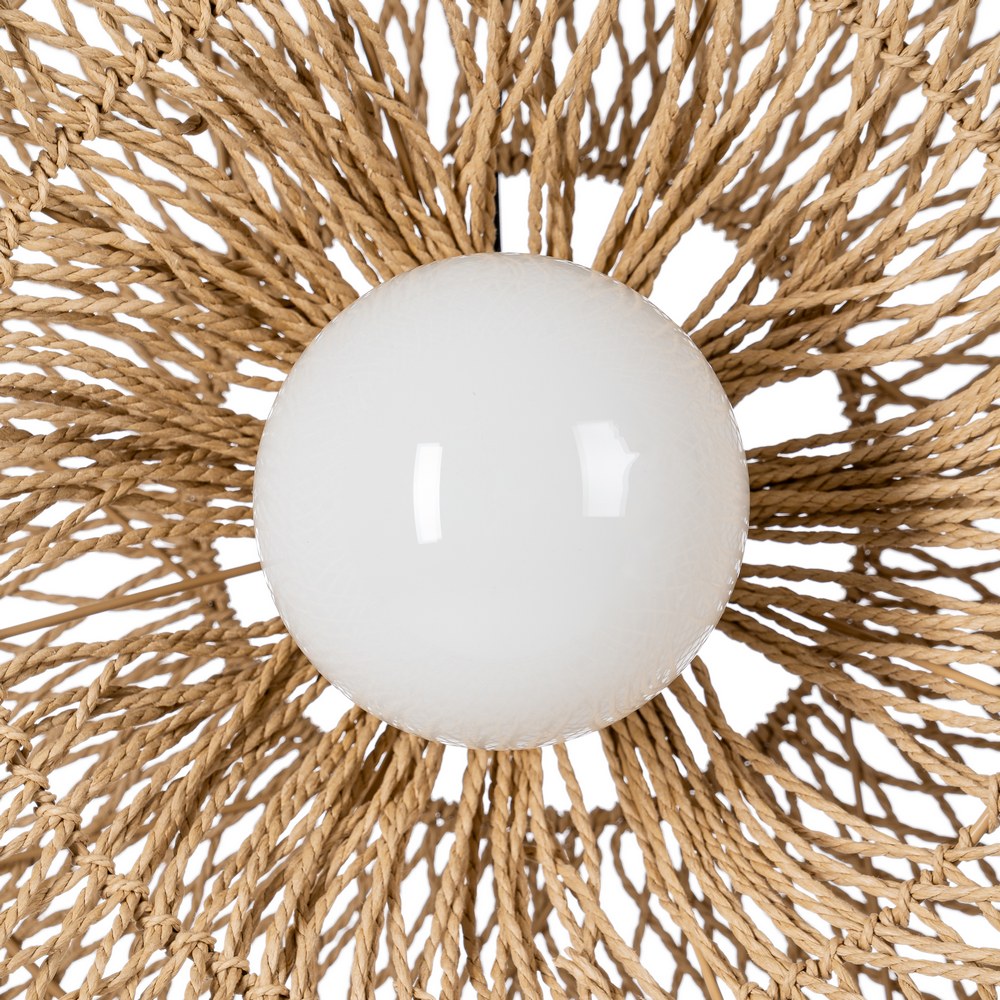 NATURAL PAPER ROPE CEILING LAMP 81 X 81 X 32 CM