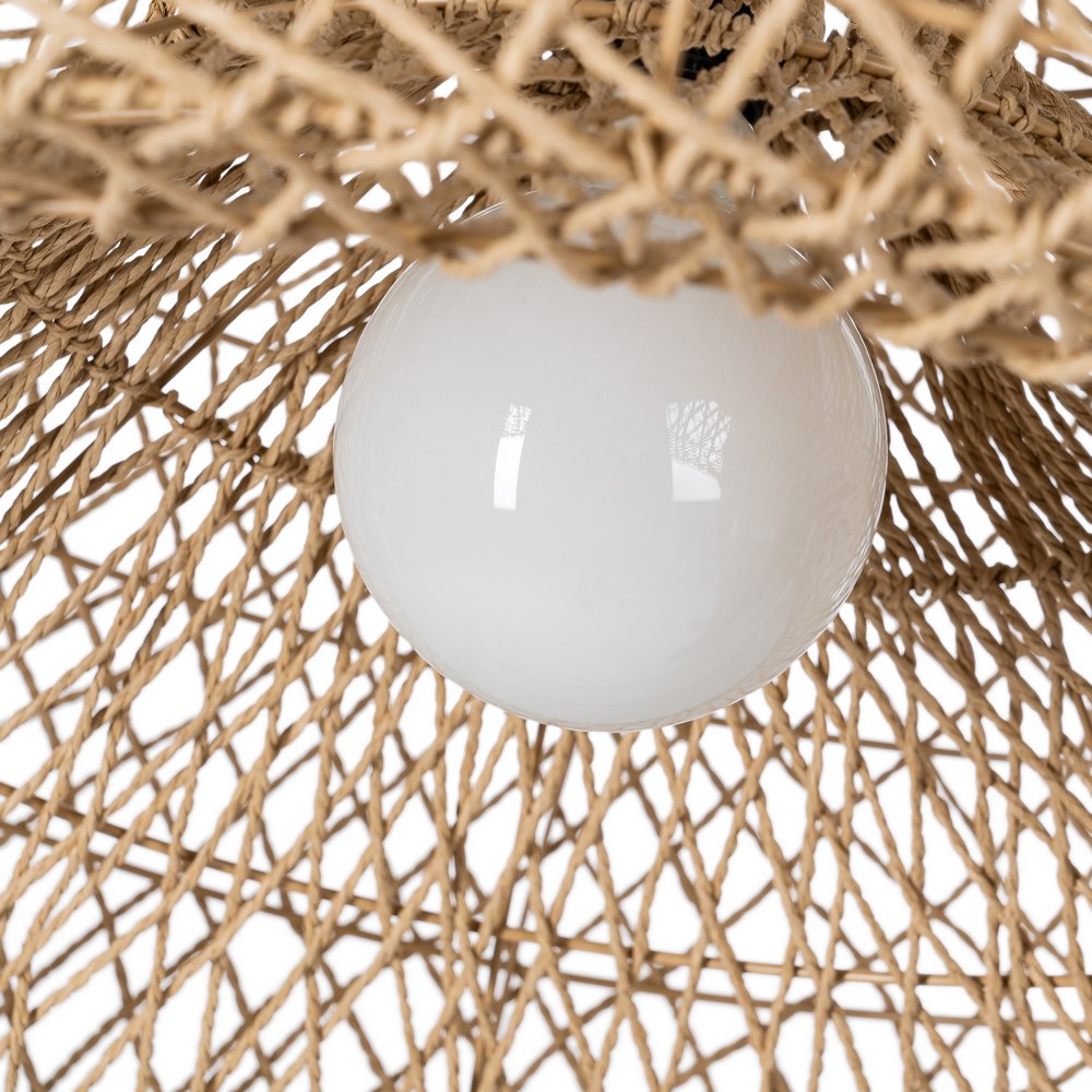 NATURAL PAPER ROPE CEILING LAMP 81 X 81 X 32 CM