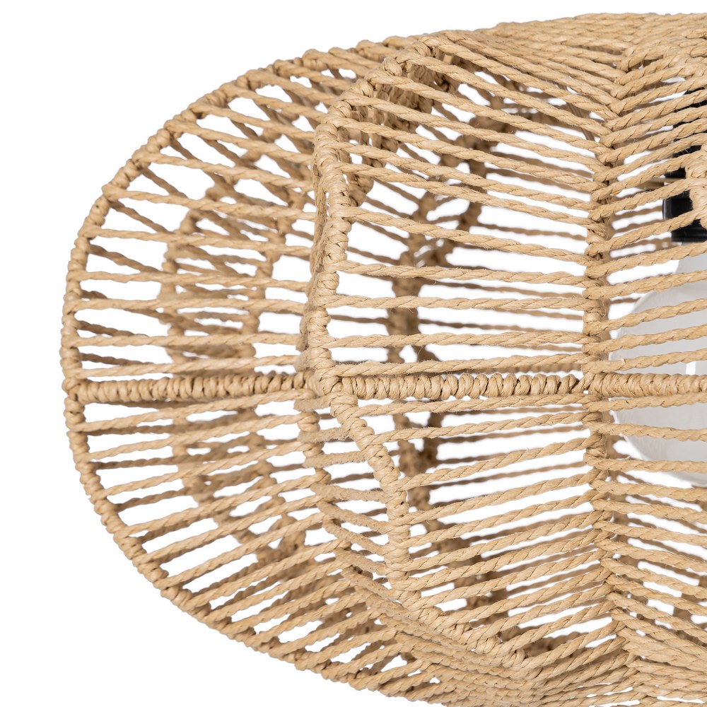 NATURAL PAPER ROPE CEILING LAMP 50 X 40 X 25 CM