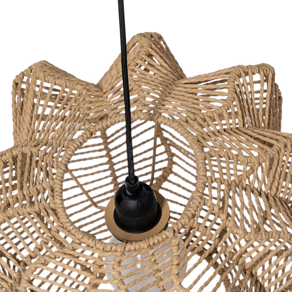 NATURAL PAPER ROPE CEILING LAMP 50 X 40 X 25 CM