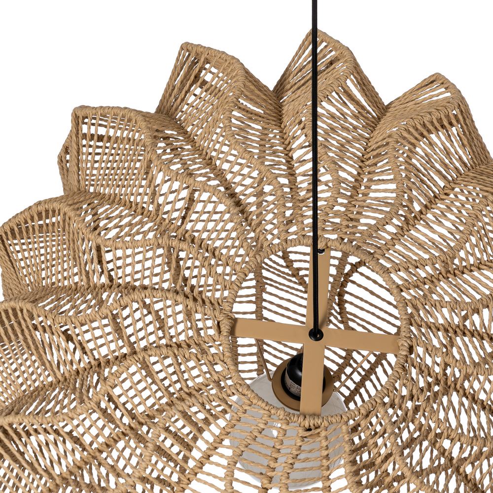 NATURAL PAPER ROPE CEILING LAMP 89 X 70.50 X 37.50 CM