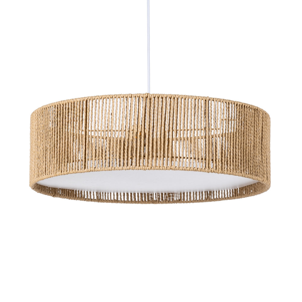 L�MPARA TECHO NATURAL CUERDA DE PAPEL 52 X 52 X 15,50 CM