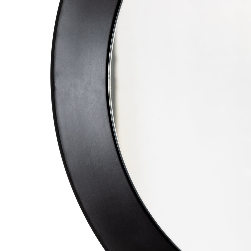 S/3 ESPEJO NEGRO METAL-CRISTAL 84,50 X 7 X 84,50 CM