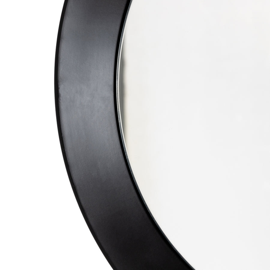 S/3 ESPEJO NEGRO METAL-CRISTAL 84,50 X 7 X 84,50 CM