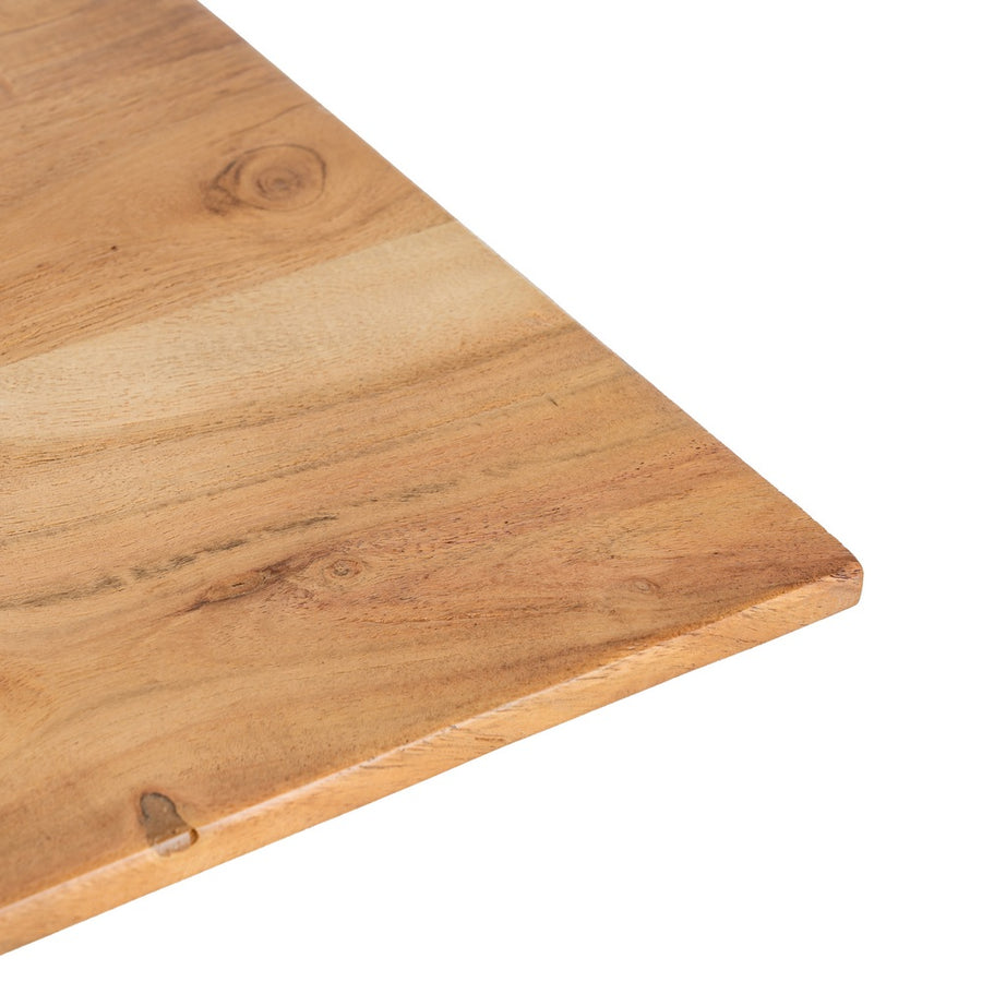 TABLERO MESA NATURAL MADERA DE ACACIA 70 X 70 X 3,80 CM