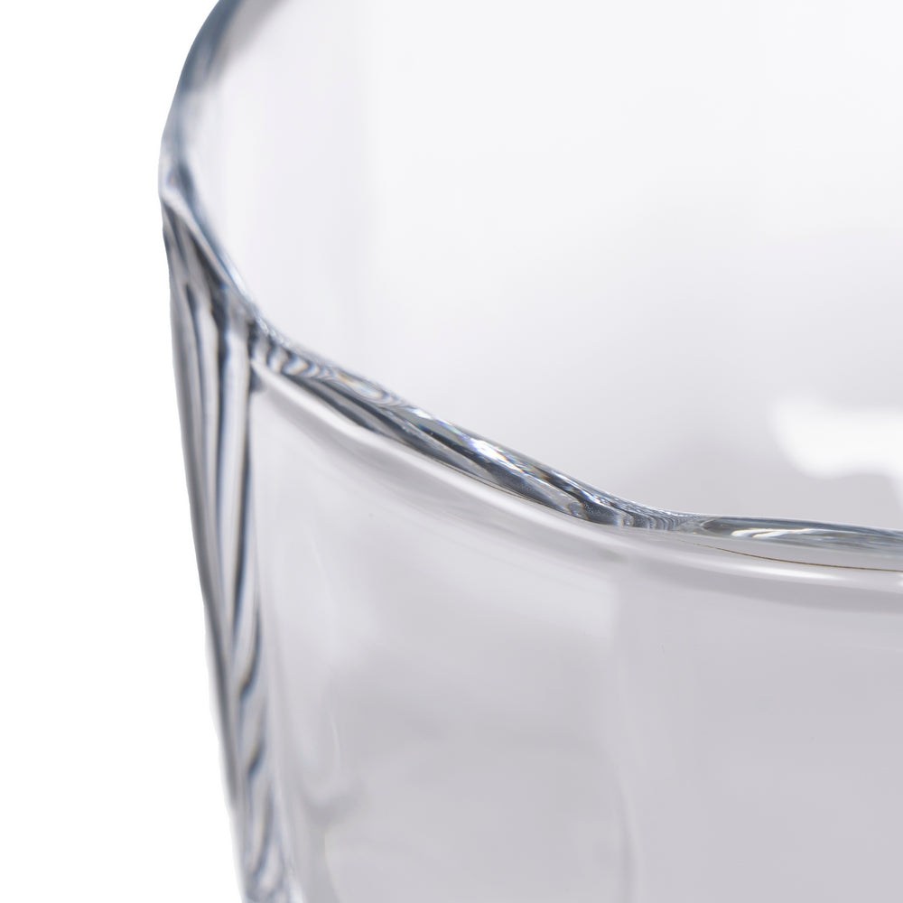 DECORATIVE TRANSPARENT CRYSTAL VASE 20 X 20 X 34 CM