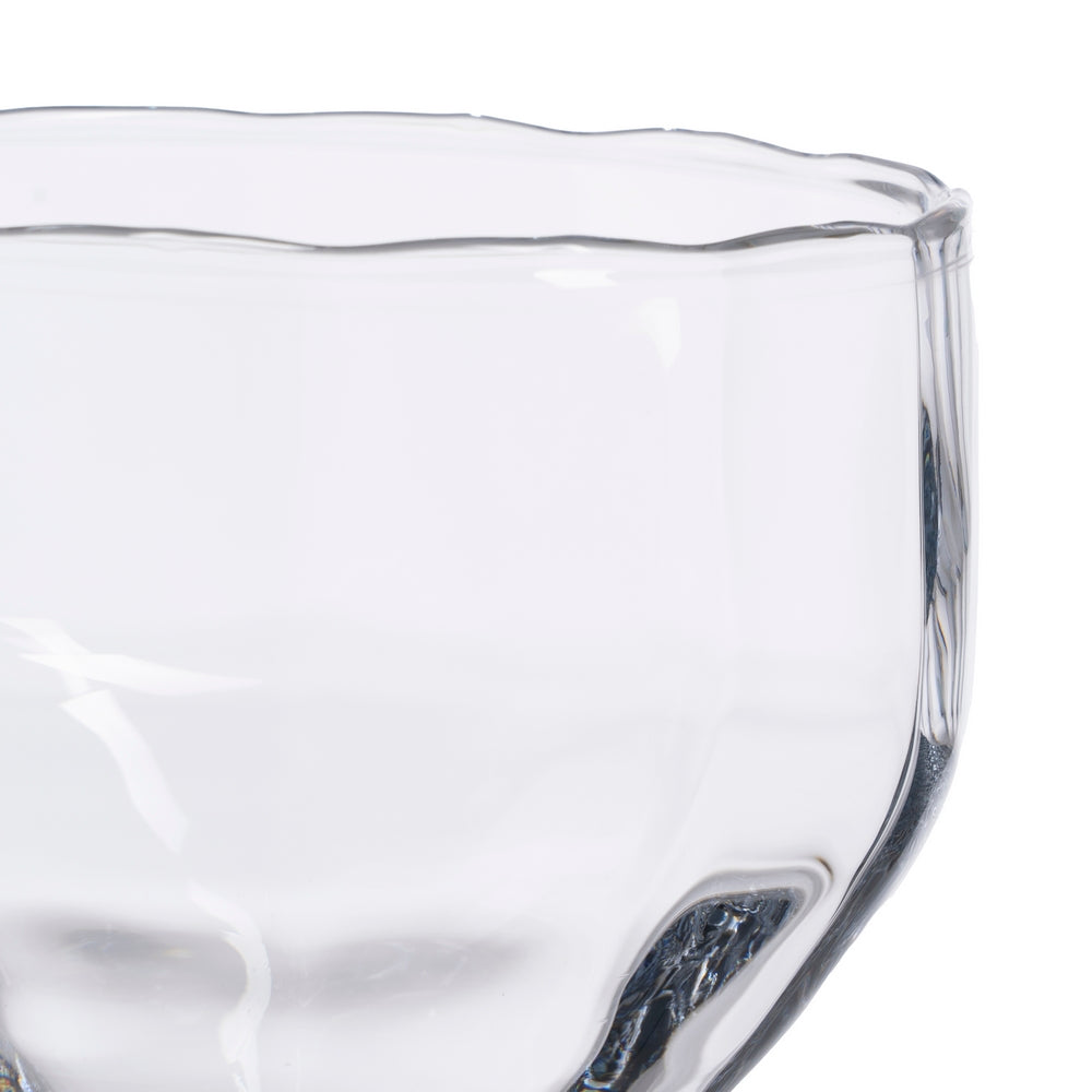 DECORATIVE TRANSPARENT CRYSTAL VASE 20 X 20 X 34 CM