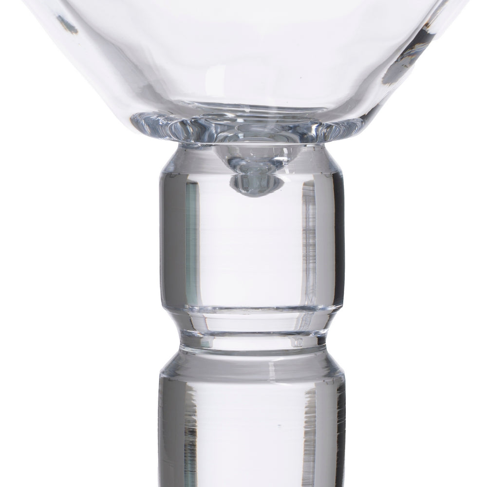 DECORATIVE TRANSPARENT CRYSTAL VASE 20 X 20 X 34 CM