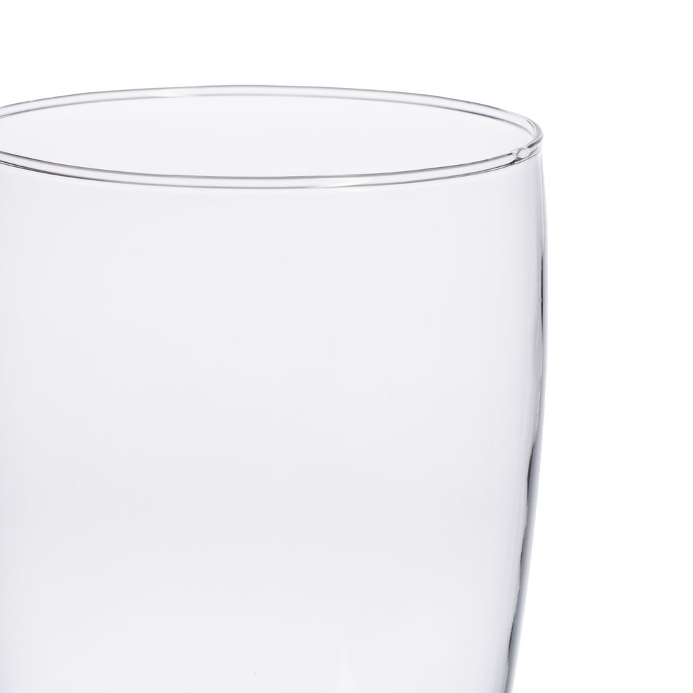 TRANSPARENT DECORATIVE GLASS VASE 14 X 14 X 25 CM