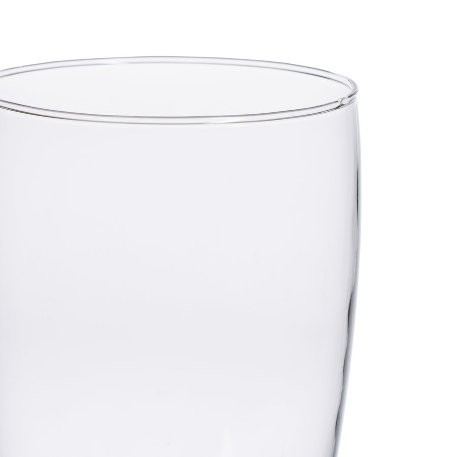 TRANSPARENT DECORATIVE GLASS VASE 14 X 14 X 25 CM