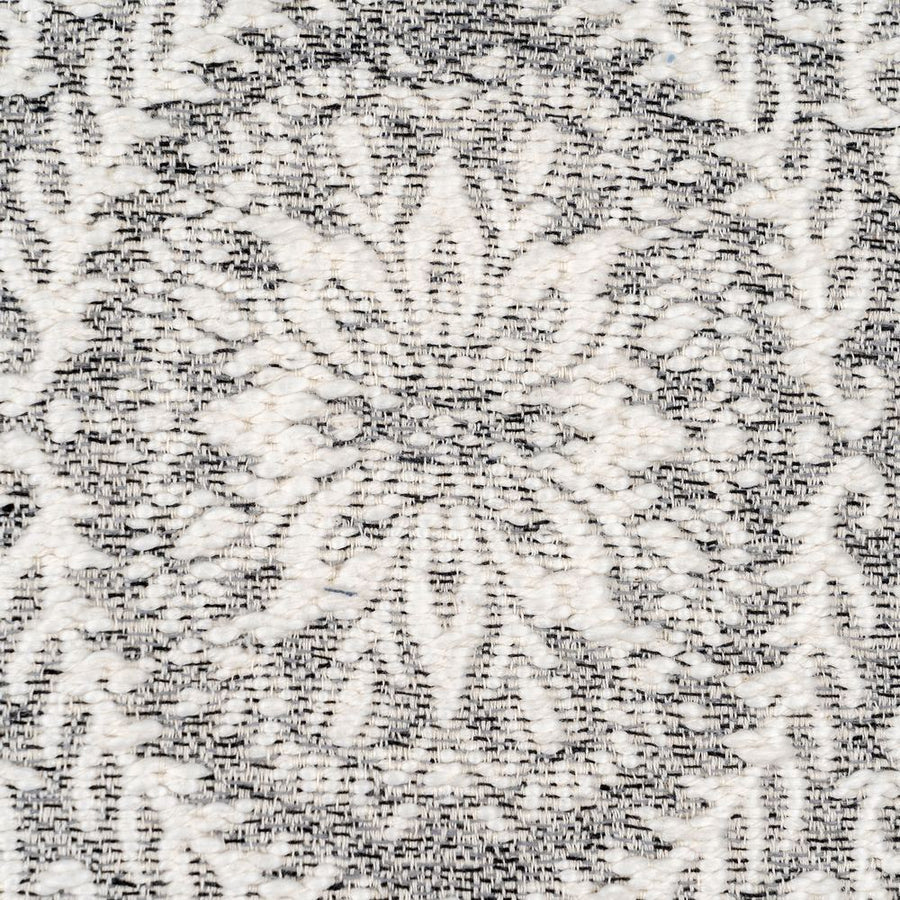 COJÍN BLANCO-GRIS ALGODÓN DECORACIÓN 40 X 60 CM