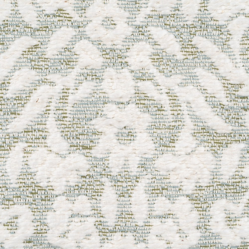 WHITE-GREY COTTON DECORATIVE CUSHION 45 X 45 CM