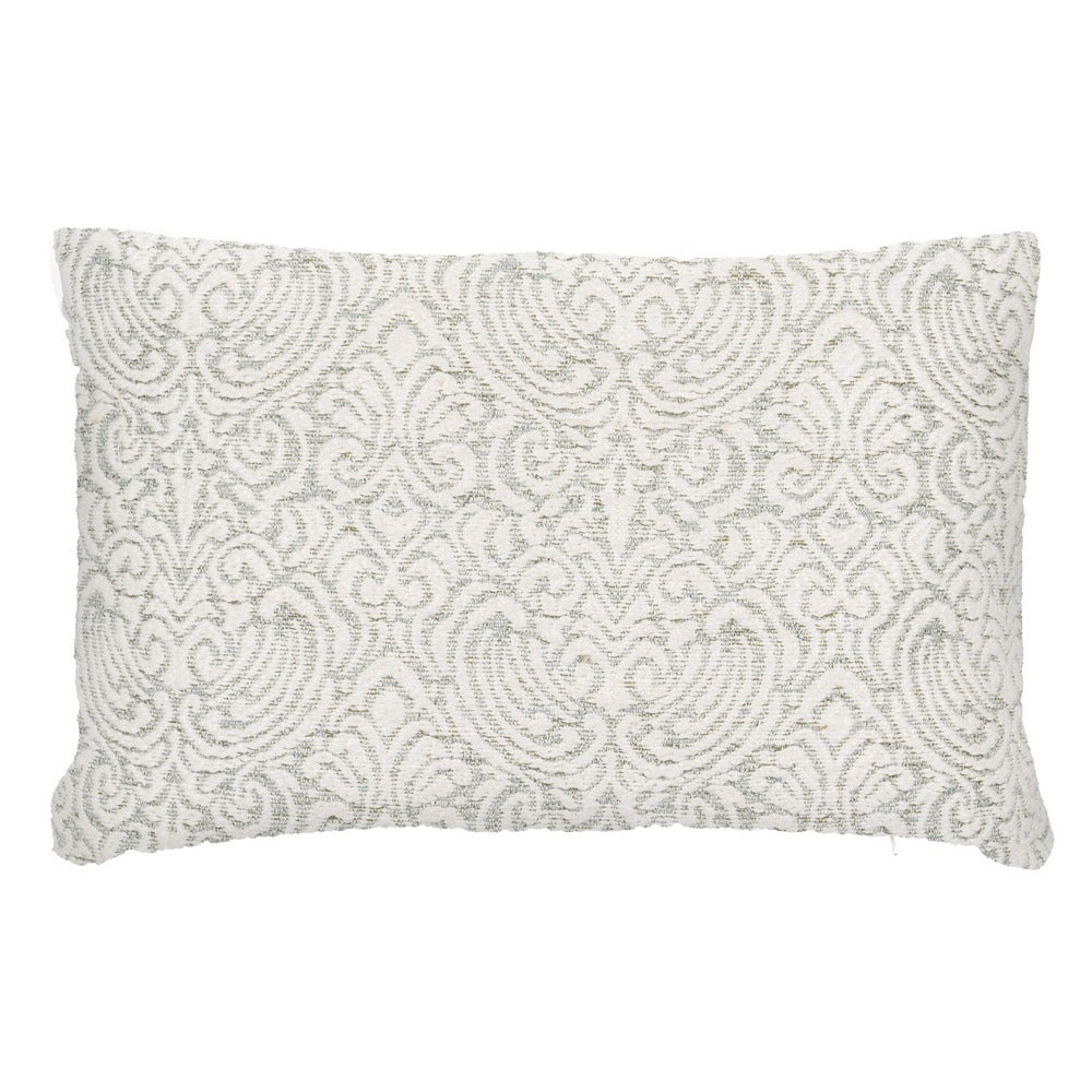 COJ�N BLANCO-VERDE ALGOD�N DECORACI�N 40 X 60 CM