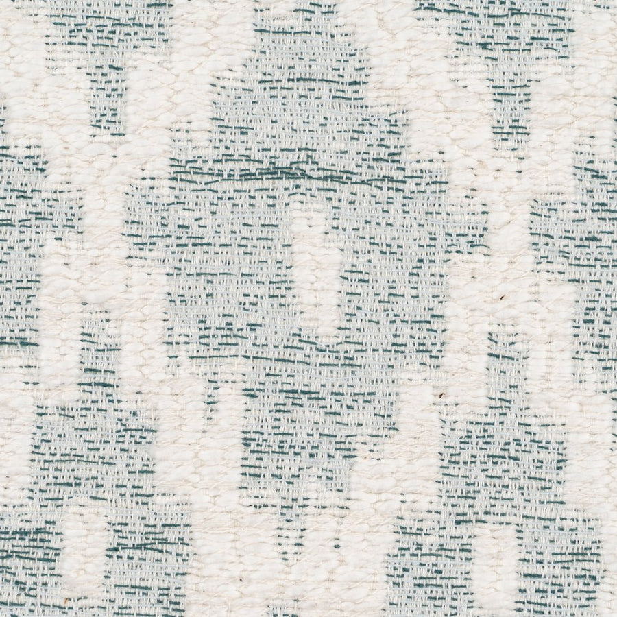 COJÍN BLANCO-VERDE ALGODÓN DECORACIÓN 40 X 60 CM