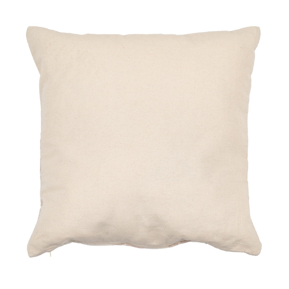 CREAM COTTON DECORATIVE CUSHION 45 X 45 CM