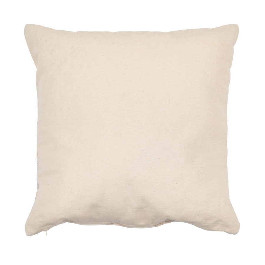 CREAM COTTON DECORATIVE CUSHION 45 X 45 CM