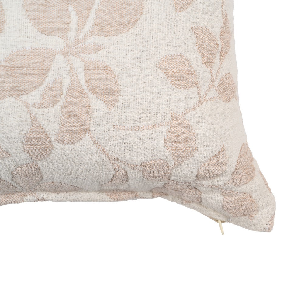 CREAM COTTON DECORATIVE CUSHION 45 X 45 CM