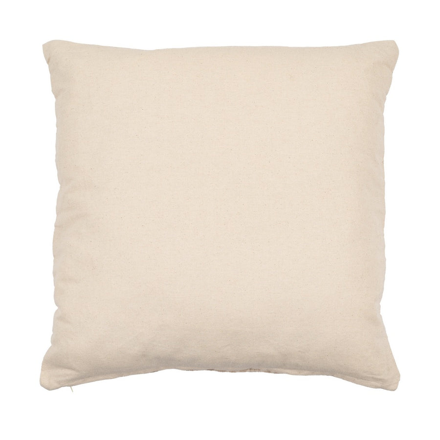 COJÍN CREMA ALGODÓN DECORACIÓN 45 X 45 CM