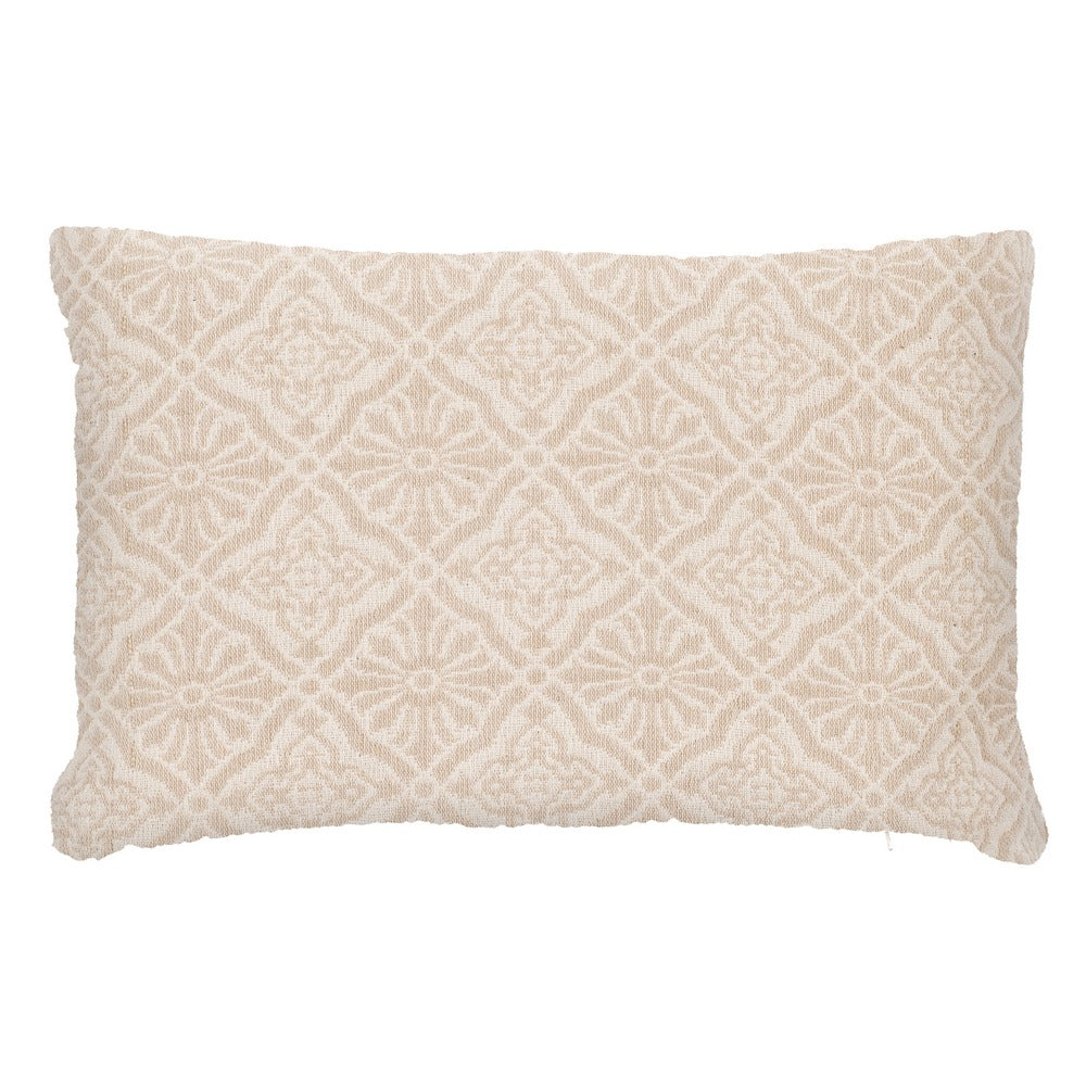 COJÍN CREMA ALGODÓN DECORACIÓN 40 X 60 CM