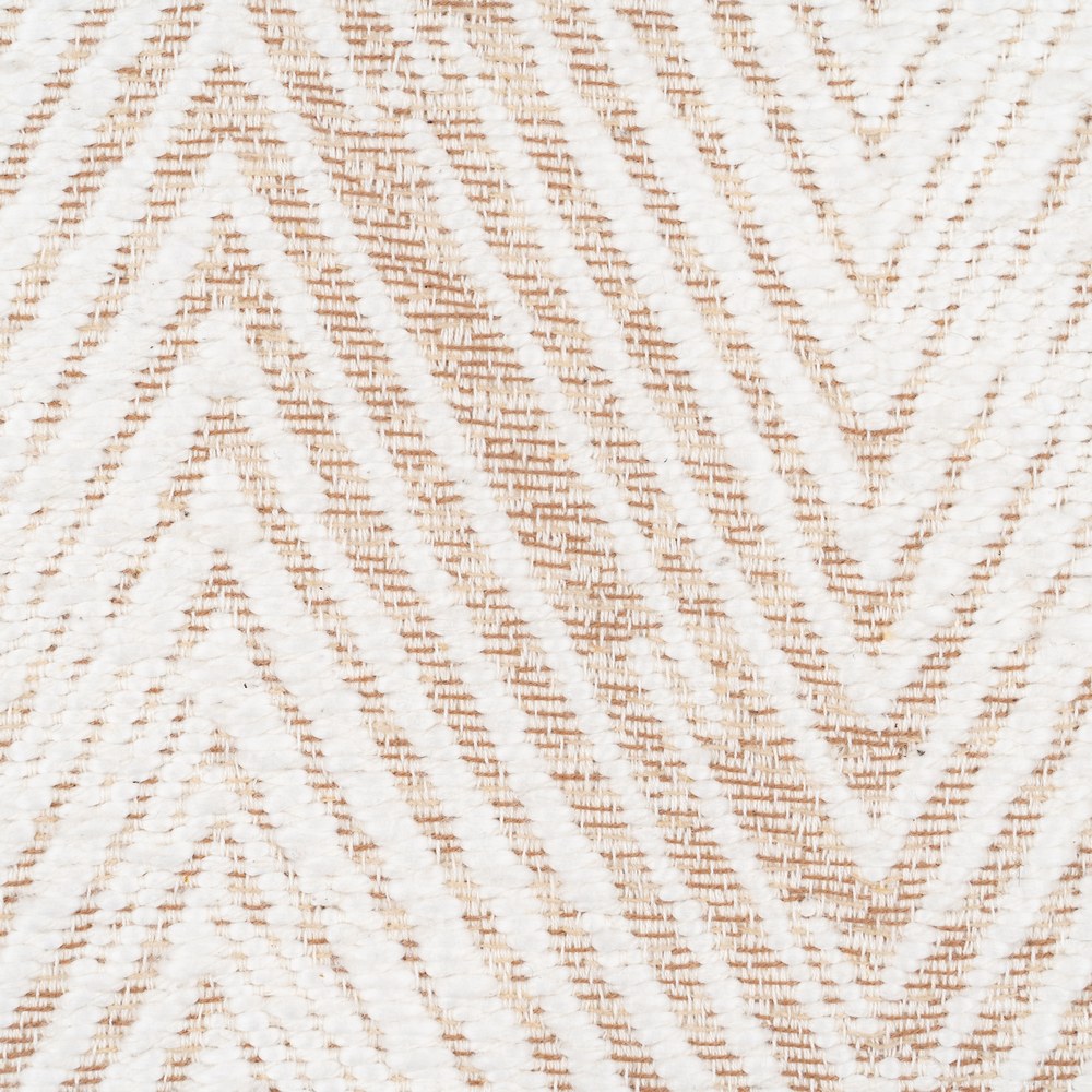 WHITE/BEIGE COTTON DECORATIVE CUSHION 40 X 60 CM