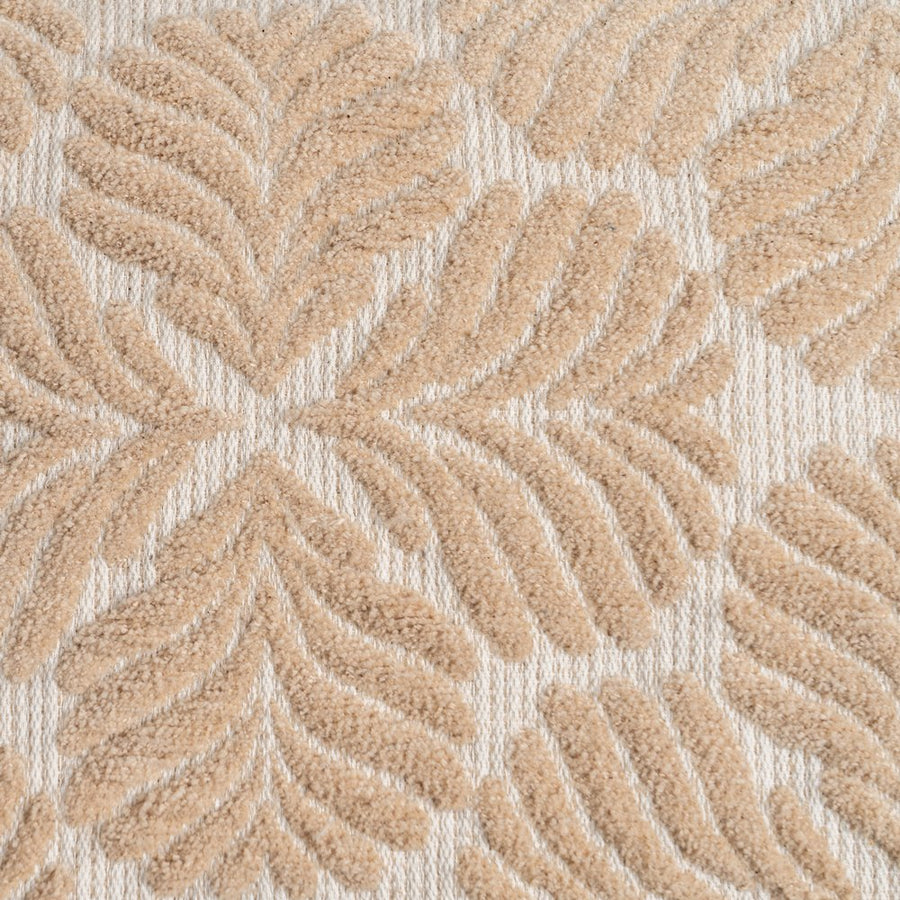 COJÍN BLANCO/BEIGE ALGODÓN DECORACIÓN 40 X 60 CM