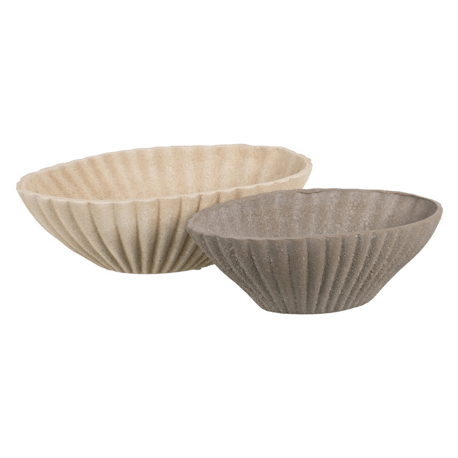 BEIGE CERAMIC TABLE CENTERPIECE DECORATION 40 X 25 X 14 CM