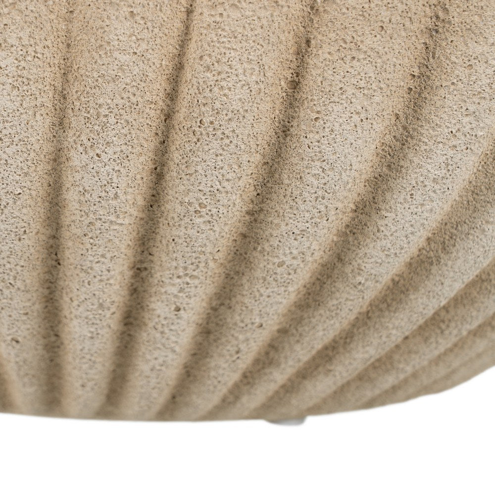CENTRO MESA BEIGE CERÁMICA DECORACIÓN 40 X 25 X 14 CM