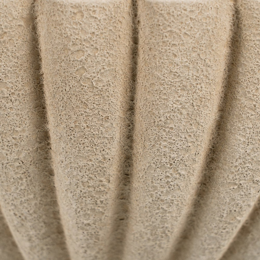 CENTRO MESA BEIGE CERÁMICA DECORACIÓN 27 X 27 X 11 CM
