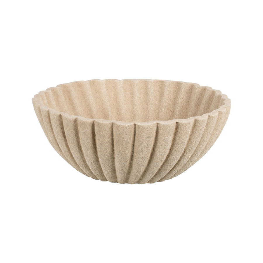 CENTRO MESA BEIGE CERÁMICA DECORACIÓN 27 X 27 X 11 CM