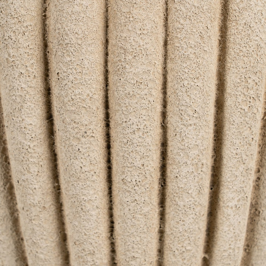 BEIGE CERAMIC PLANTER DECORATION 20 X 20 X 17 CM