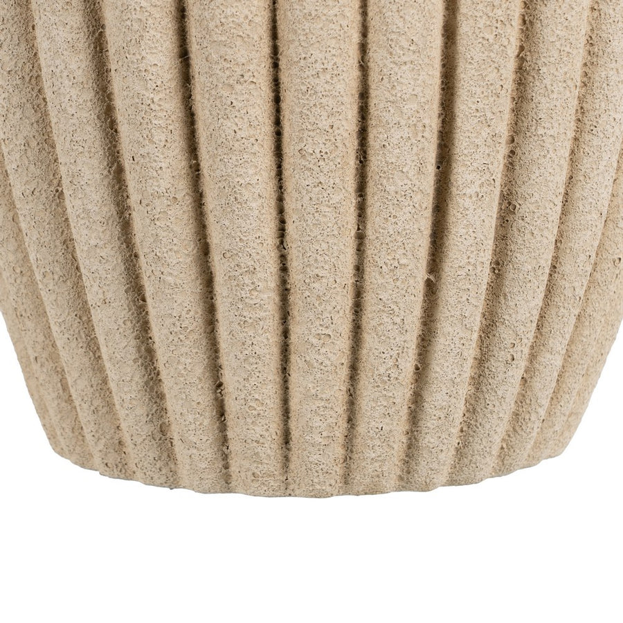 BEIGE CERAMIC PLANTER DECORATION 20 X 20 X 17 CM