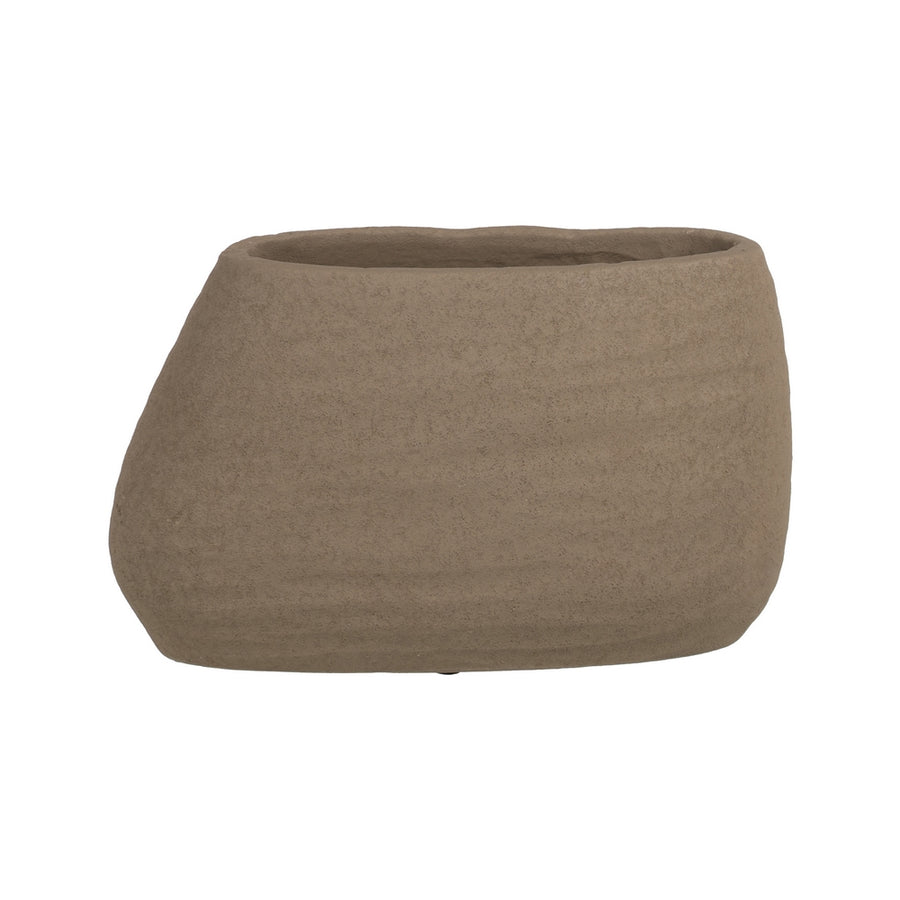 JARRÓN GRIS OSCURO CERÁMICA DECORACIÓN 30 X 16 CM