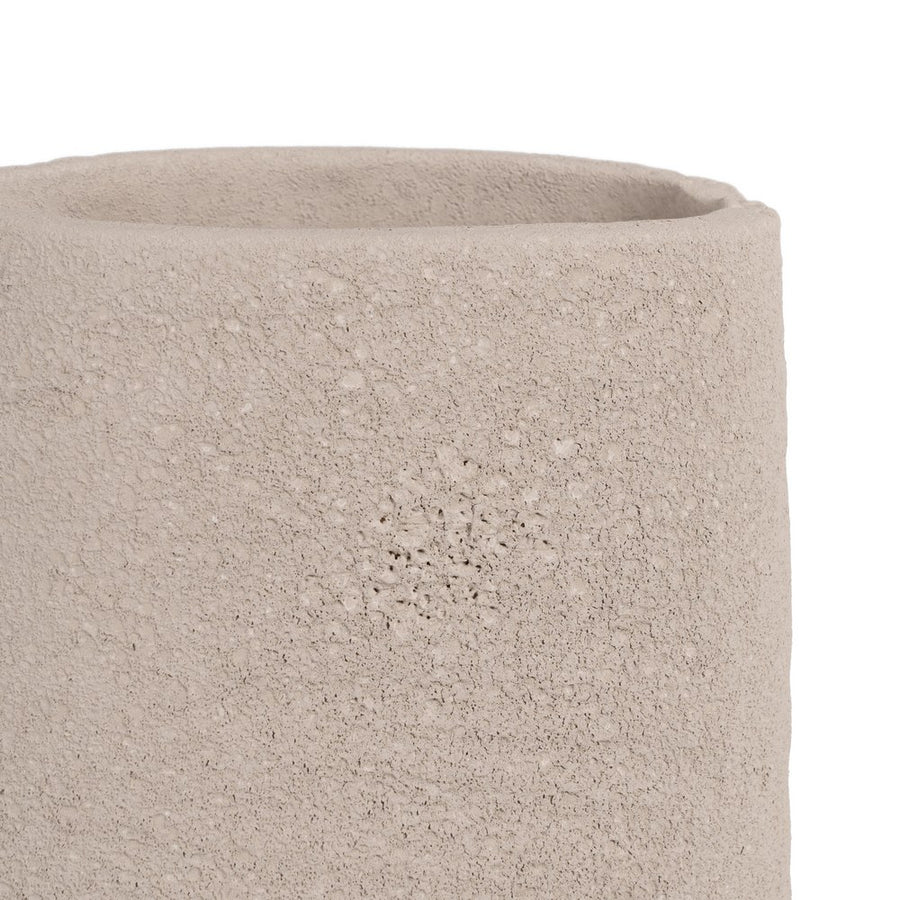 JARRÓN GRIS CERÁMICA DECORACIÓN 16 X 30 CM