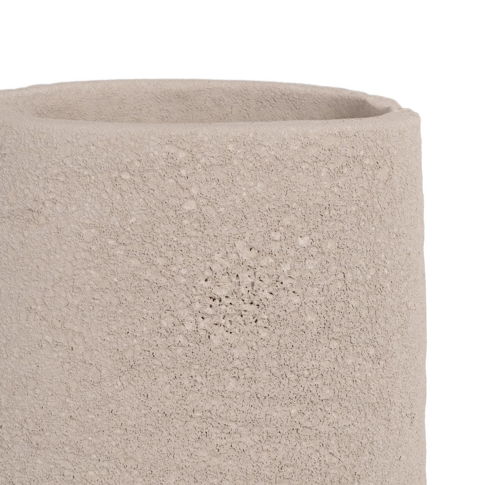 JARRÓN GRIS CERÁMICA DECORACIÓN 16 X 30 CM