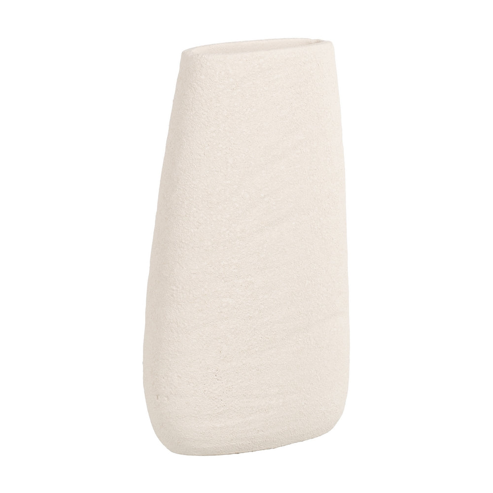 JARRÓN BLANCO CERÁMICA DECORACIÓN 16 X 40 CM