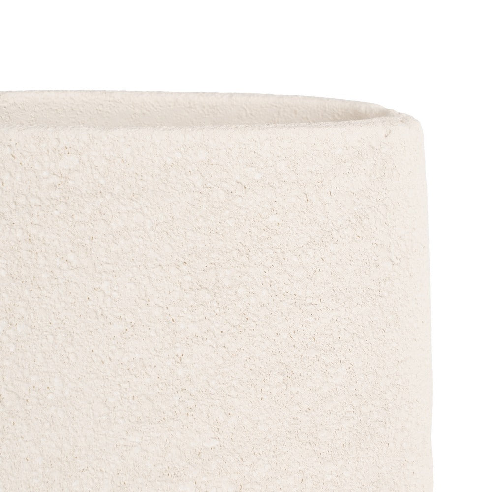JARRÓN BLANCO CERÁMICA DECORACIÓN 16 X 40 CM