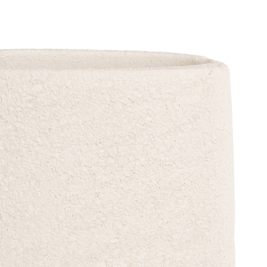 JARRÓN BLANCO CERÁMICA DECORACIÓN 16 X 40 CM