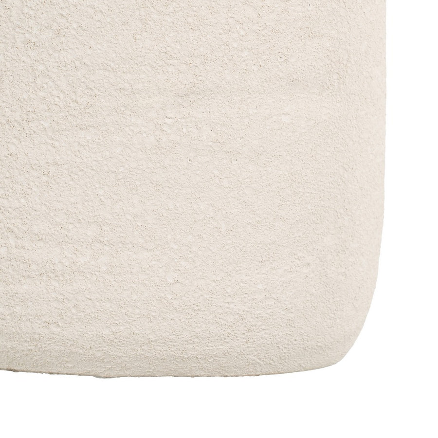 JARRÓN BLANCO CERÁMICA DECORACIÓN 16 X 40 CM