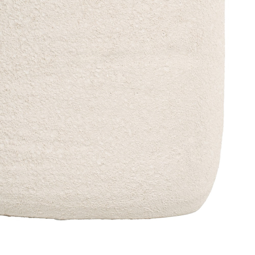 JARRÓN BLANCO CERÁMICA DECORACIÓN 16 X 40 CM