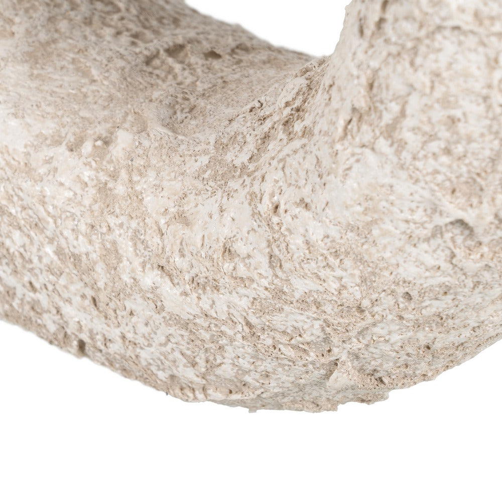 RUSTIC WHITE CERAMIC VASE 32 X 35 CM
