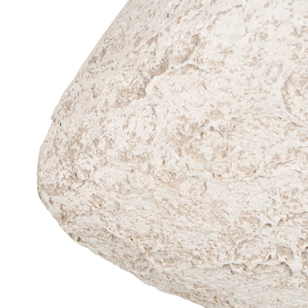 RUSTIC WHITE CERAMIC VASE 32 X 15 X 30 CM