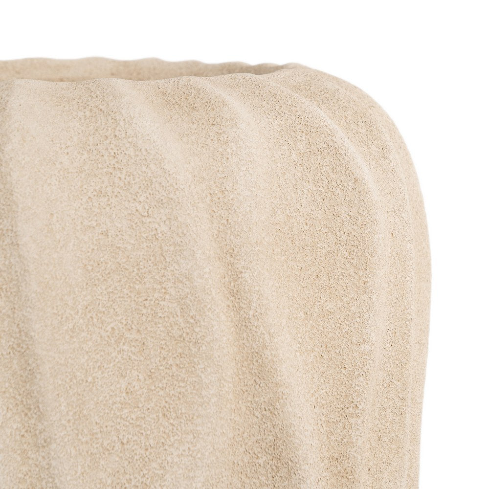 BEIGE CERAMIC DECORATIVE VASE 29 X 29 X 50 CM