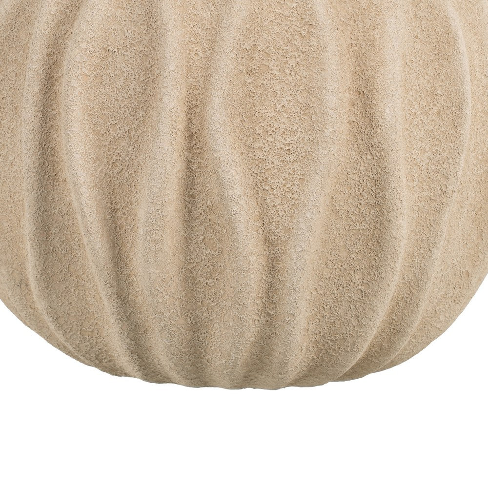 BEIGE CERAMIC PLANTER DECORATION 23 X 23 X 20 CM