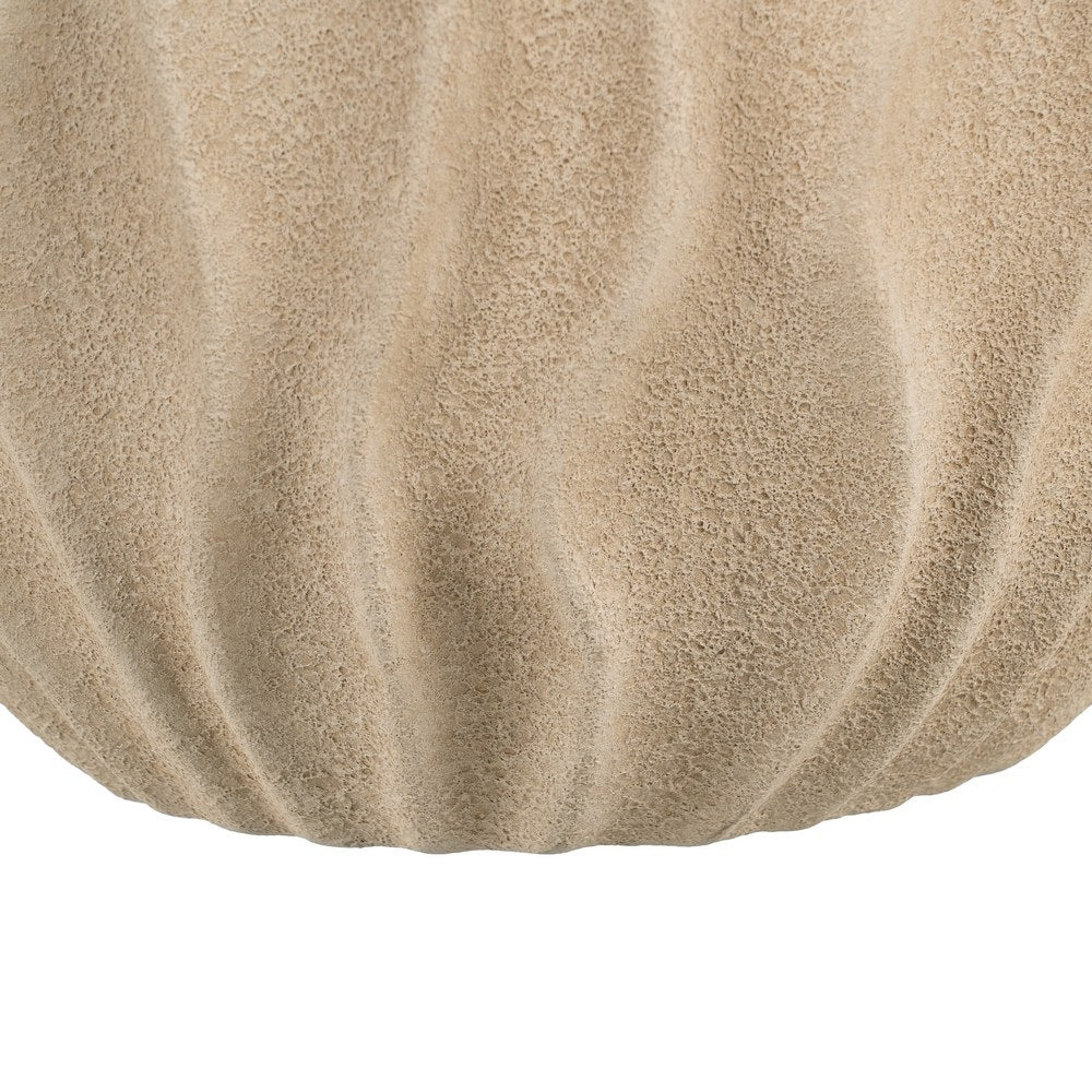 BEIGE CERAMIC PLANTER DECORATION 34 X 34 X 33 CM