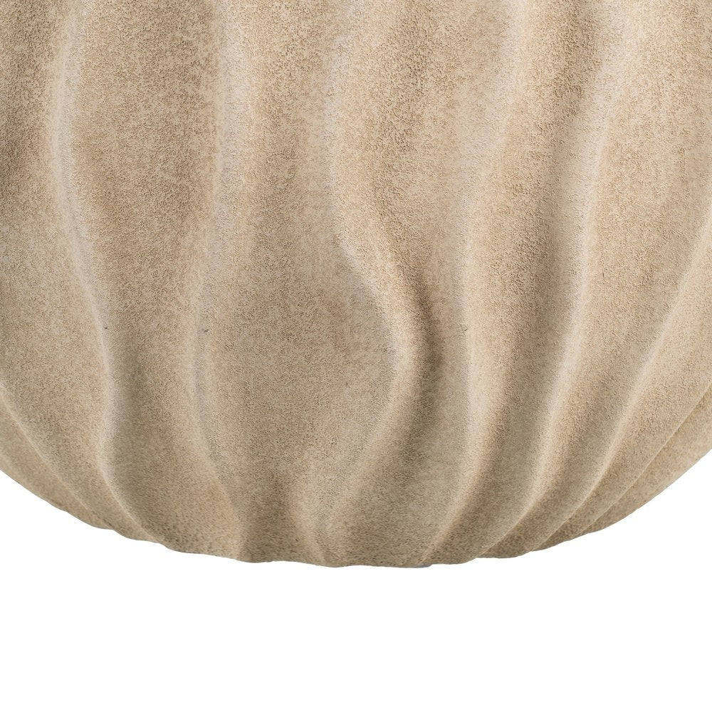 BEIGE CERAMIC PLANTER DECORATION 40 X 40 X 39 CM