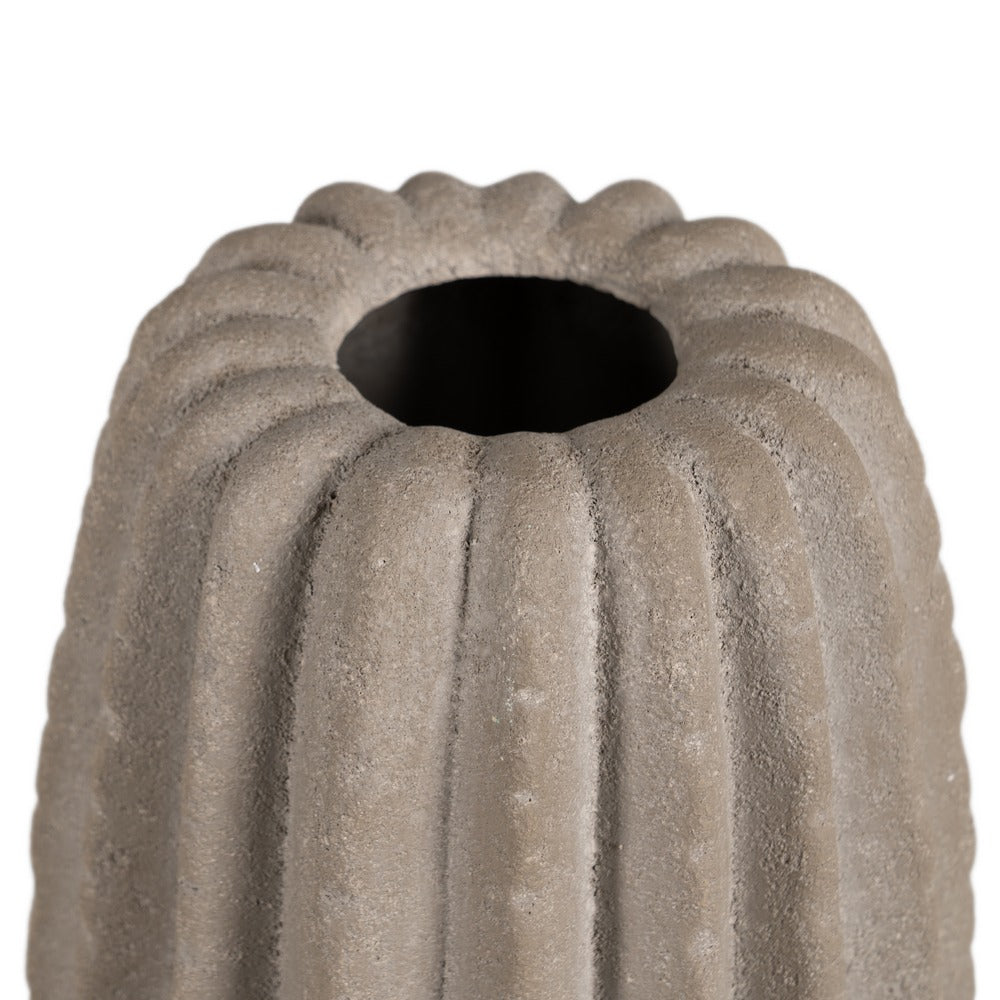 STONE CERAMIC DECORATIVE VASE 17 X 17 X 40 CM