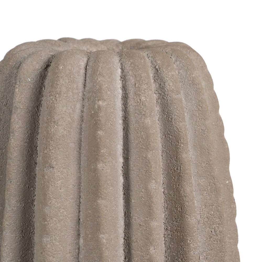 STONE CERAMIC DECORATIVE VASE 17 X 17 X 40 CM